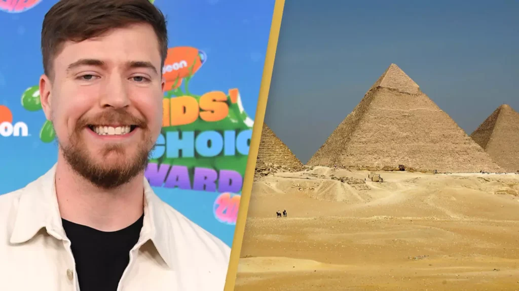 MrBeast Rents Egyptian Pyramids for 100 Hours for YouTube Video